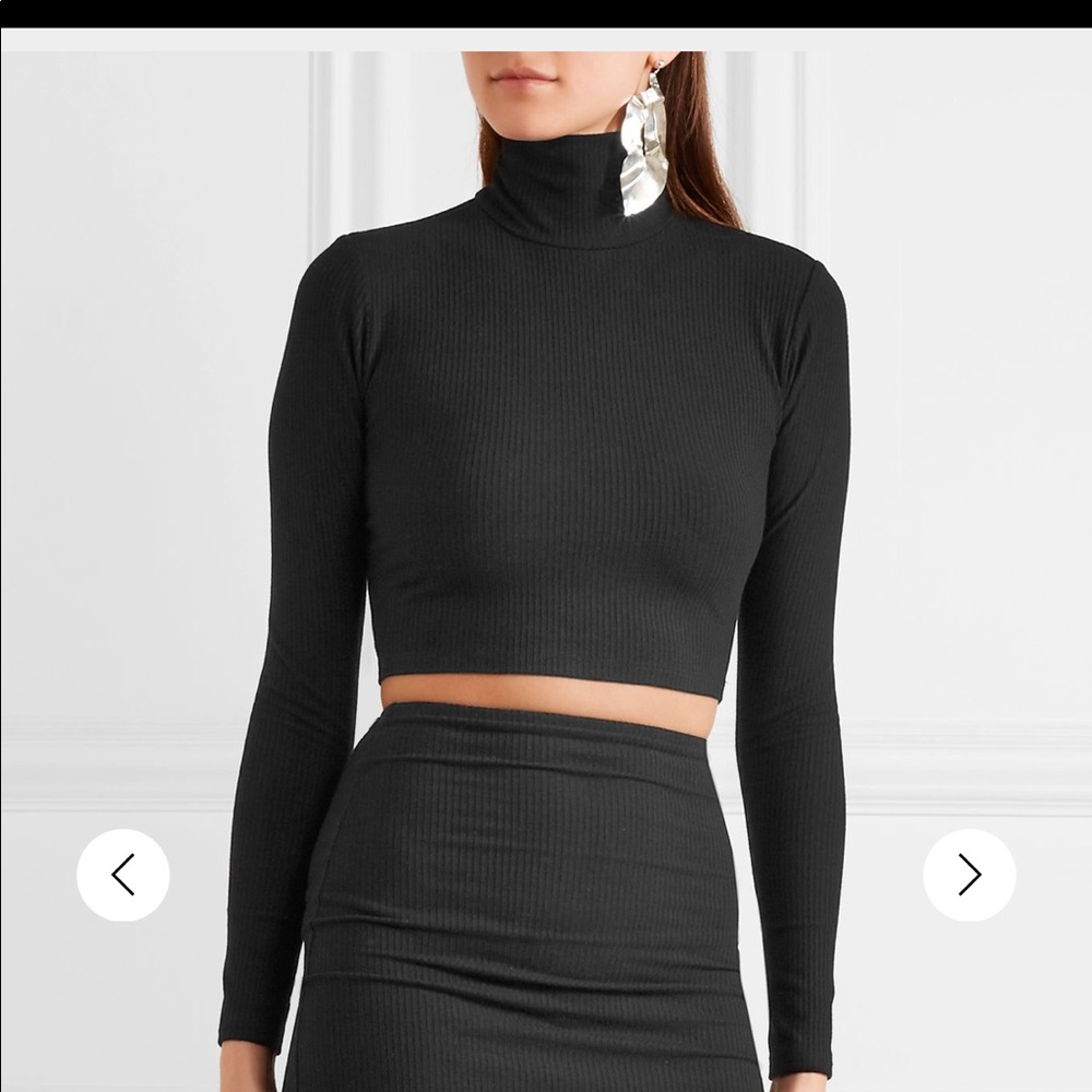 Reformation Two-piece ribbed-jersey dress
